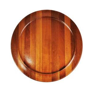 Nouvelle arrivée plaque de chargeur ronde en bois naturel classique utilise dans la maison de restaurant couleur de forme de taille personnalisée - Product Image 3