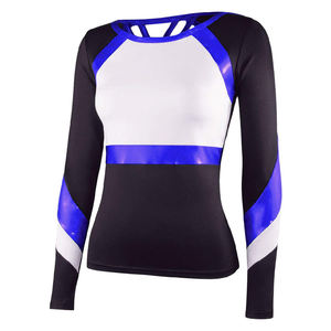 Haut de cheerleading à manches longues en polyester de haute qualité, personnalisé OEM, design Liberty Performance Chasse, uniforme d'équipe - Product Image 3