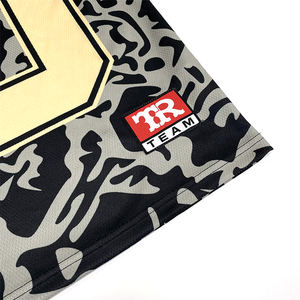 Ropa de calle personalizada Camiseta de fútbol 00 Print Track Records Diseño de camuflaje Estilo vintage Top de hip hop de gran tamaño - Product Image 4