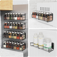 Lot de 2 ou 4 supports magnétiques mobiles pour épices, organisateur d'épices, étagère de réfrigérateur, support mural magnétique pour épices pour réfrigérateur