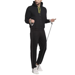 ชุดวิ่งจ๊อกกิ้งสำหรับผู้ชายชุดวอร์มผ้าฝ้าย100% แขนยาวมีซิปสำหรับผู้ชายดีไซน์แบบกำหนดเอง - Product Image 5