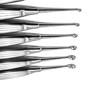 Instrument chirurgical orthopédique coloré de Curette d'os de Volkmann de haute qualité 8 pièces ensemble meilleur A + CE ISO par des Instruments de Surgiright - Product Image 3