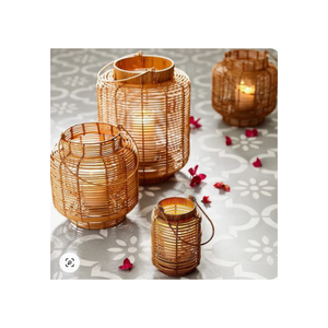 Lanternes à bougies en bambou écologiques Bon prix Taille personnalisée Nouveaux modèles pour la décoration de la maison Fabriqué au Vietnam par le fabricant - Product Image 1