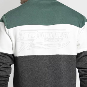 เสื้อสเวตเชิ้ตผู้ชายผ้าฝ้าย 100% พิมพ์โลโก้ตามสั่ง ทรงโอเวอร์ไซส์ ผ้าฟลีซ ทรงปกติ ผลิตในปากีสถาน ขายส่ง - Product Image 2