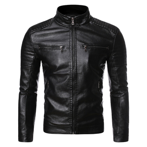 Veste en cuir d'hiver élégante pour homme, best-seller, réversible, imperméable, logo frontal, couleur personnalisée disponible, meilleur prix de vente - Product Image 3