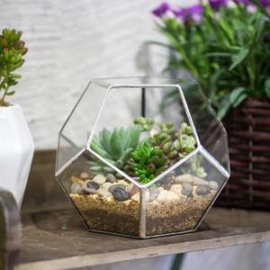 Latest Design Wholesale <b>Cheap</b> Price Wedding Lights Geometric Angel Lantern <b>Candle</b> Holder for Decoration Geometric Terrarium - Product Image 3