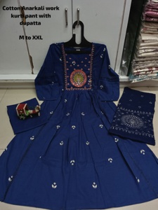 Women's Elegant Casual Anarkali Suit <b>Pants</b> Office Vacation Wear wholesale Cord Set Print Indian Ethnic kurti Pakistani <b>Modest</b> - Product Image 5