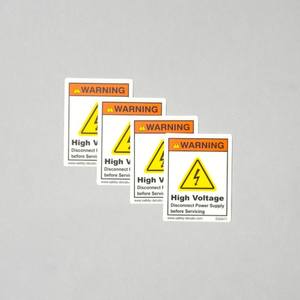 Etiqueta Adhesiva de Cumplimiento Eléctrico E02, Calcomanía de Advertencia de Riesgo de Alto Voltaje, Inspecciones de Seguridad OSHA, Inspecciones de Riesgos Industriales - Product Image 5