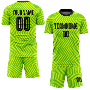 Conjunto de camisetas de fútbol Ropa deportiva del equipo Color personalizado 100% Poliéster Sublimación Impreso Cómodo Uniforme de Fútbol Profesional - Product Image 1