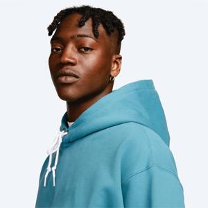 Sweat-shirt en molleton lourd 400g personnalisé de haute qualité pour hommes, sweat à capuche anti-rétrécissement de couleur unie, logo personnalisé français imprimé - Product Image 4