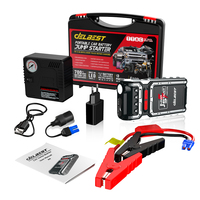 Démarreur Portable Multifonctionnel 12V 16000mAh avec Compresseur d'Air, Booster de Batterie et Banque d'Alimentation pour Voiture, Vente en Gros