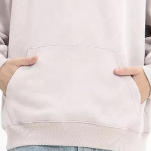 Jersey de algodón 100% para hombre, French Terry Sudadera con capucha de gran tamaño, hombro caído, dobladillo doble, Sudadera con capucha de invierno, estilo de primavera - Product Image 3