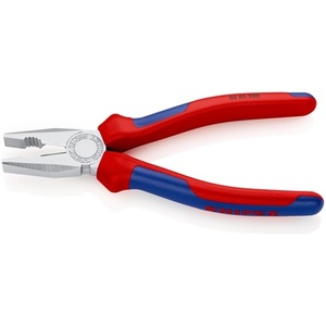 Pince combinée KNIPEX 200 mm avec poignées multi-composants chromées pour la pêche - Product Image 3