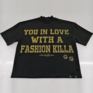 T-shirt personnalisé pour homme en coton 100% biologique, tissé, écologique, vintage, imprimé par transfert thermique, coupe classique - Product Image 2