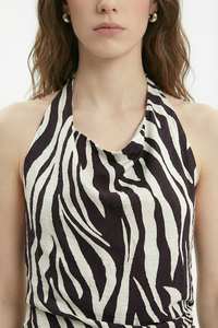 Vestido con Estampado de Cebra para Mujer – Vestido Moderno con Estampado Animal para Moda Casual y Boutique |   Venta al por mayor |   Hecho en Turquía - Product Image 2