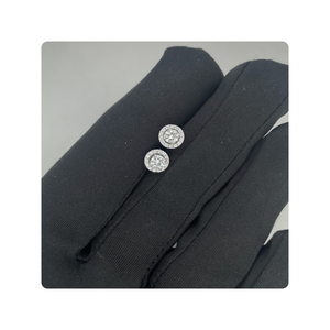 Boucles d'oreilles en moissanite de créateur en argent sterling 925 à la demande pour des dîners romantiques d'Inde - Product Image 3