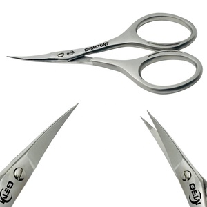 Ciseaux à ongles professionnels en acier inoxydable courbés de 3,5 pouces, ciseaux à cuticules de précision à pointe arrondie pour manucure et pédicure de haute qualité - Product Image 4