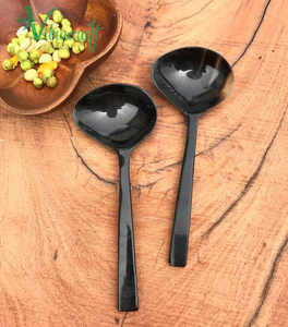 ช้อนฮอร์นมีปลายช้อนกว้างช้อนงานฝีมือช้อนผงช้อนซุปช้อนตกแต่งโต๊ะของขวัญที่มีความหมายของขวัญที่มีเอกลักษณ์ของขวัญที่มีความหมาย - Product Image 2