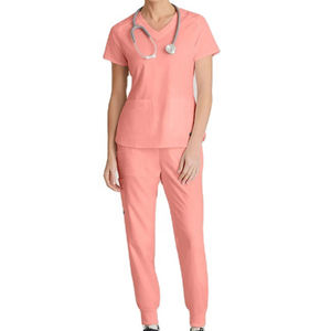 Nouveau design OEM d'hôpital à manches courtes ensembles de gommages pour infirmière uniformes costume de gommage personnalisé uniformes hospitaliers gommages pour soins infirmiers médicaux - Product Image 1