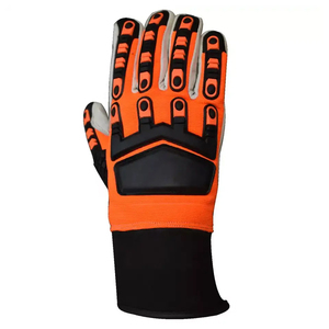 Gants de mécanicien de travail à impact industriel de sécurité du gaz et du pétrole de conception personnalisée de logo de sauvetage de gisement de pétrole de vente chaude - Product Image 6