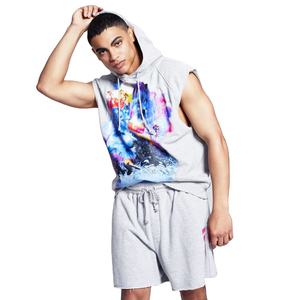 Wholesale Custom Logo <b>Men's</b> Heavyweight <b>Sleeveless</b> <b>Hoodie</b> Breathable Gym Fitness Casual Wear - Product Image 1