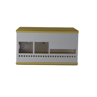 Boîtier d'amplificateur en alliage d'aluminium anodisé or personnalisé avec sérigraphie, châssis DIY pour ampli, double mini ITX, boîtier de montage en rack, contrôle électrique