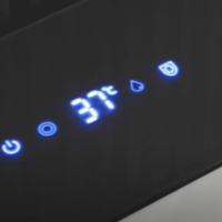 W230 Toilette intelligente Réservoir mural noir en forme de cuvette avec siège télécommandé Chauffage et installation facile Comprend un panneau de boutons