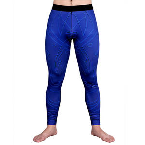 Nouveautés Spandex pour hommes MMA BJJ Grappling Compression Spats Vêtements de sport sublimés pour la lutte Arts martiaux Couleurs personnalisées - Product Image 3