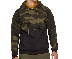 Sweat à capuche pour homme en molleton mélangé à manches longues avec poches kangourou - Product Image 6