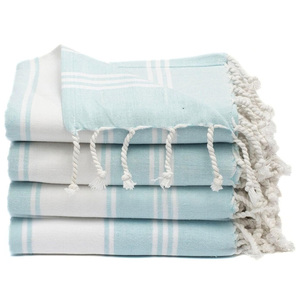 Fouta Hammam turc coton serviette tissé à la main bain Spa Wrap séchage rapide léger absorbant voyage plage couverture pique-nique jeter - Product Image 1