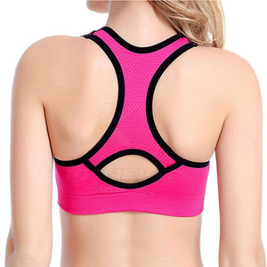 Sujetador Deportivo Simple, Transpirable y Suave con Logotipo Frontal, Soporte Medio para Yoga y Entrenamiento Diario - Ajuste Cómodo y Sin Costuras - Product Image 6