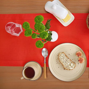 Chemin de table en coton le plus vendu, design brodé personnalisé pour mariage, fête et décoration de vacances - Product Image 1