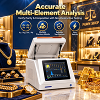 Analyseur de pureté de l'or de bureau, machine d'authentification des métaux précieux pour les commerces de financement, testeur de bijoux XRF