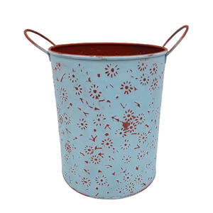 Maceta de jardín redonda Oxodise blanca antigua con mango fijo, maceta grande para sala de estar interior, aplicación doméstica económica - Product Image 4