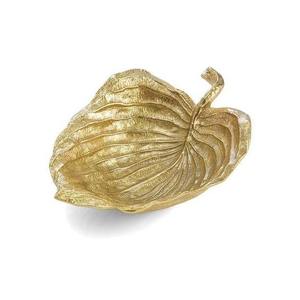 Élevez votre service avec ce bol en laiton massif en forme de feuille de haute qualité, fini dans une superbe couleur argent, couleur or également - Product Image 6