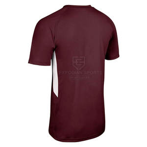 เสื้อซอฟต์บอลผ้าโพลีเอสเตอร์100% แห้งเร็วระบายอากาศได้ดีมีสีและโลโก้ตามสั่งสำหรับชุดกีฬาสำหรับผู้ใหญ่ของผู้ชาย - Product Image 2