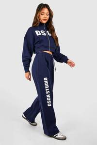 Nouvel ensemble de survêtement décontracté pour femme en deux pièces, couleur marine, hiver, respirant, écologique, léger, vente en gros - Product Image 3