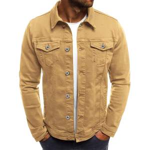 Veste en jean classique pour homme, coupe slim, décontractée, tendance - Product Image 1