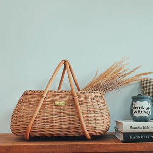 Vente en gros Panier à pique-nique en rotin naturel Panier tissé à la main pour le camping, les pique-niques en plein air et les réunions de famille - Product Image 5