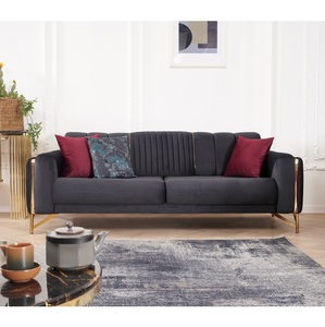 OEM Hotel Chesterfield <b>Sofa</b> Set Luxury Classic Movable Backrest Convertible Traditional <b>Leather</b> Upholstered Fabric Turkish - Product Image 4