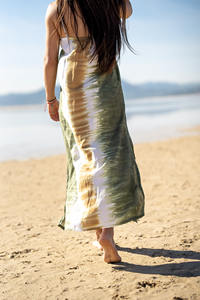 Été Coton Tie Dye Maxi Pour Femmes Sans Manches Longueur de Sol Mode Vêtements pour Dames - Product Image 3