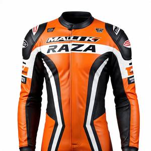 Traje de motocicleta de cuero de vaca personalizado, tamaño hecho a pedido, color, diseño, colocación de logotipo con calidad de construcción de grado superior - Product Image 5