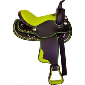 Classique fait à la main synthétique Cordura anglais cheval selle léger Western Trail Tack baril course équestre cuir Tack - Product Image 2