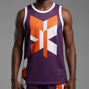 Camisetas de Baloncesto Deportivas Estampadas de Talla Grande a Precio Económico al por Mayor, Logotipo Bordado de Todos los Equipos, Ligeras y de Alta Calidad - Product Image 1