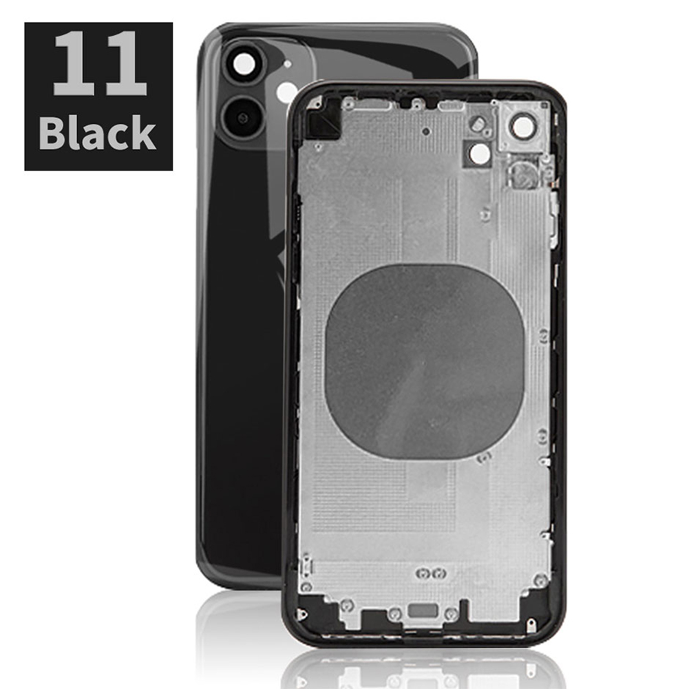 OEM Замена заднего корпуса, совместимый с Iphone 11 6,1 дюйма с боковой кнопкой + лоток для карт, задняя крышка батареи телефона