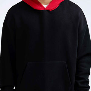 Sweats à capuche surdimensionnés et lourds de haute qualité personnalisés de haute qualité sweat à capuche unisexe en coton sérigraphie pour hommes - Product Image 3