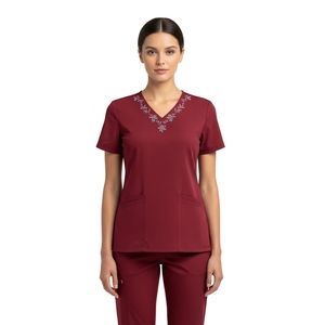 La calidad superior proporciona comodidad y transpirabilidad Hospital Scrubs Uniforme Jogger Pant Mujeres Medical Full Sleeve Scrub Sets - Product Image 6