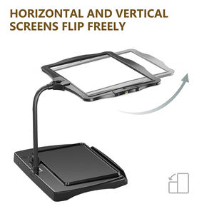 Loupe de table détachable blanche avec 48 LED, grossissement 1,8X, loupe éclairée pour la lecture, loupe de table de bureau - Product Image 2