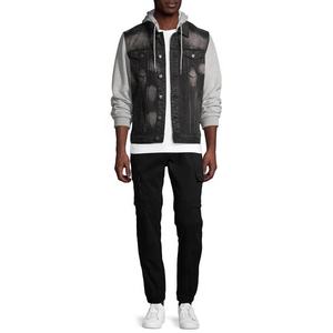 Outdoor Winter <b>Mens</b> Softshell Denim <b>Jacket</b> Windproof Customizable Color Casual - Product Image 4