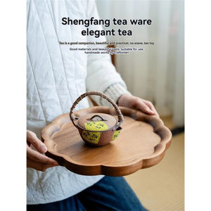 Rectangle Long Plateau De Service En Bois Plateau De Chocolat À La Main De Haute Qualité Classique Élégant En Gros Aliments En Bois Plateau De Service - Product Image 6